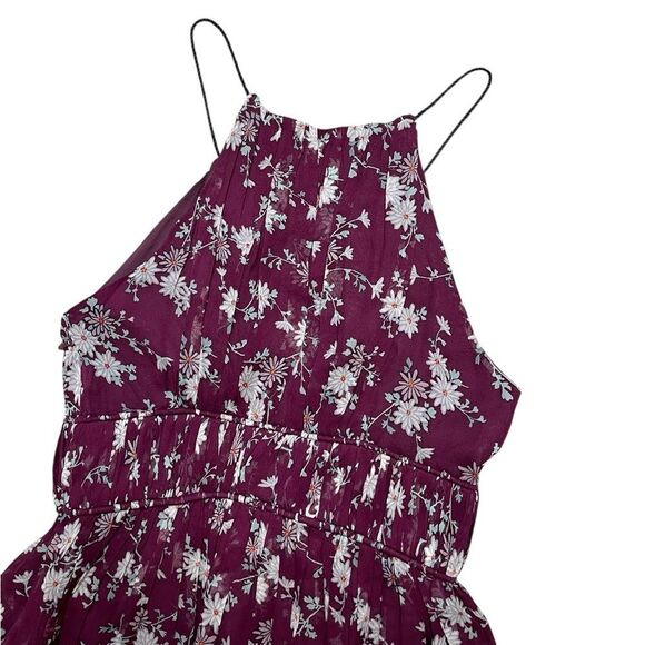 CINQ A SEPT Silk Floral Lotus Mini Dress Size XS - Picture 5 of 13